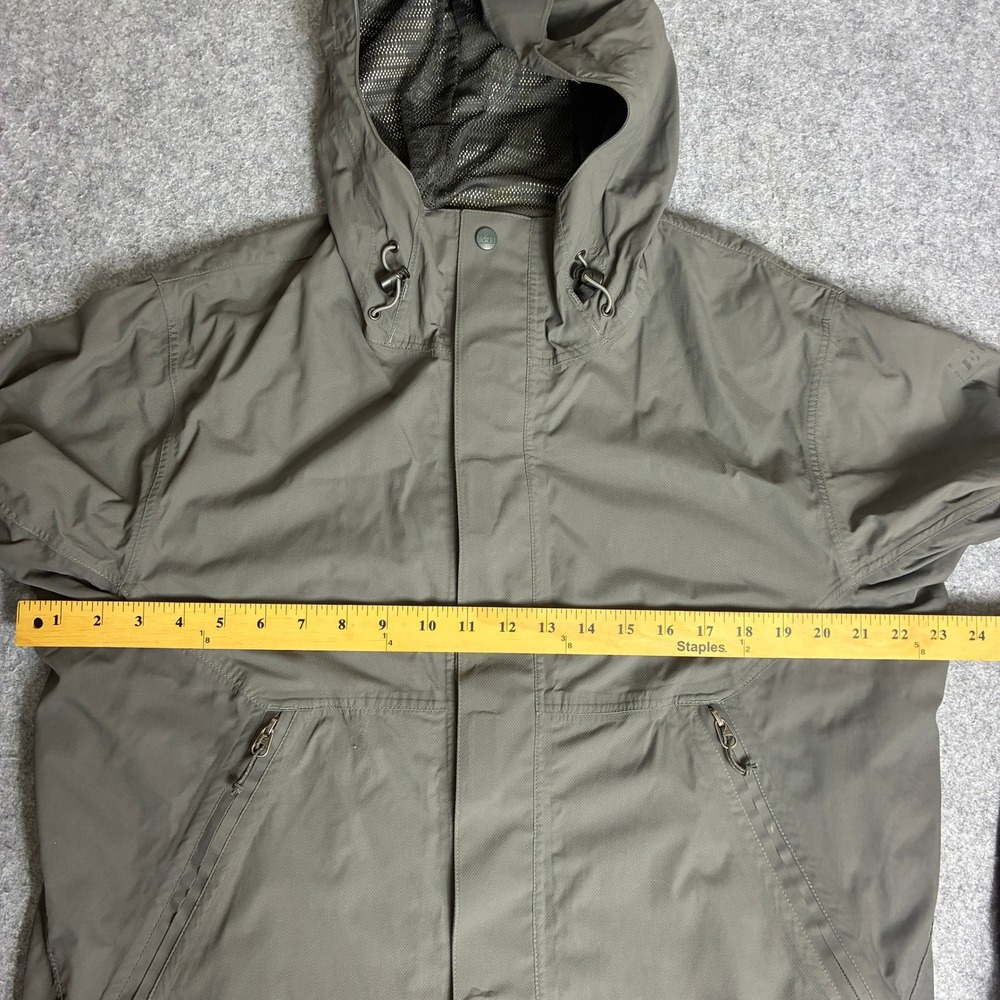 REI Mens Hooded Windbreaker Jacket Gray Mesh Lined Size Medium Hiking - Picture 5 of 9